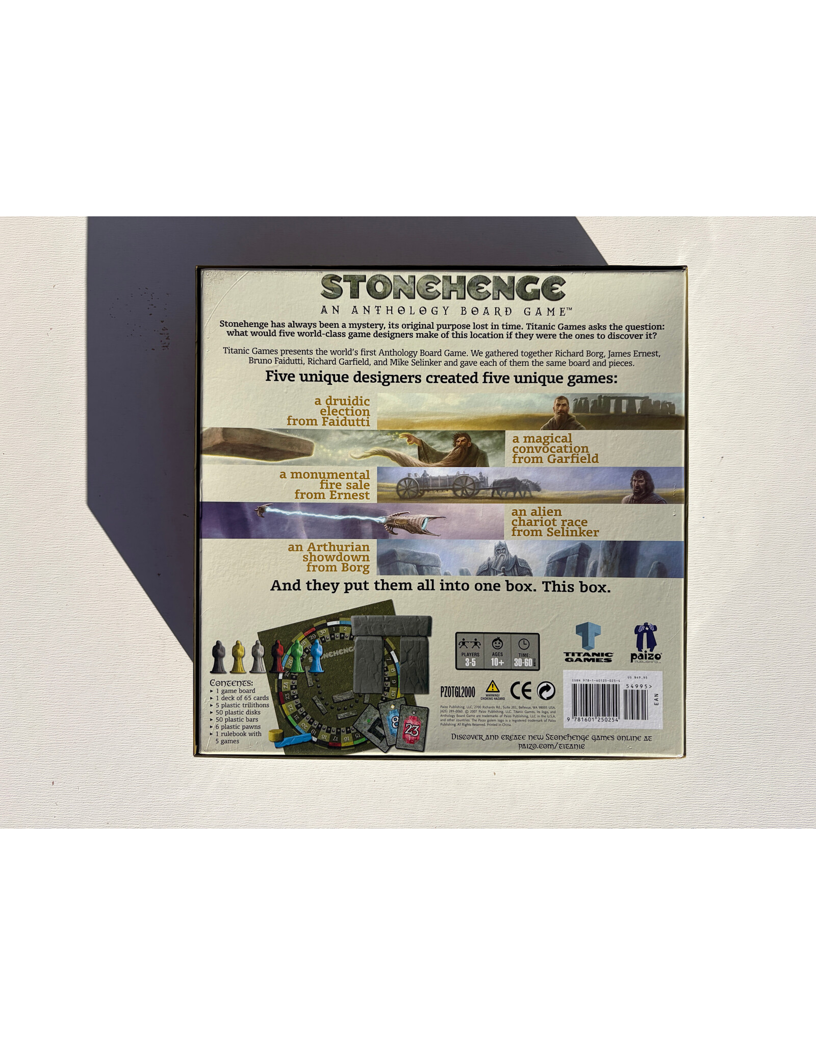 TITANIC GAMES Stonehenge and anthology game (USED)