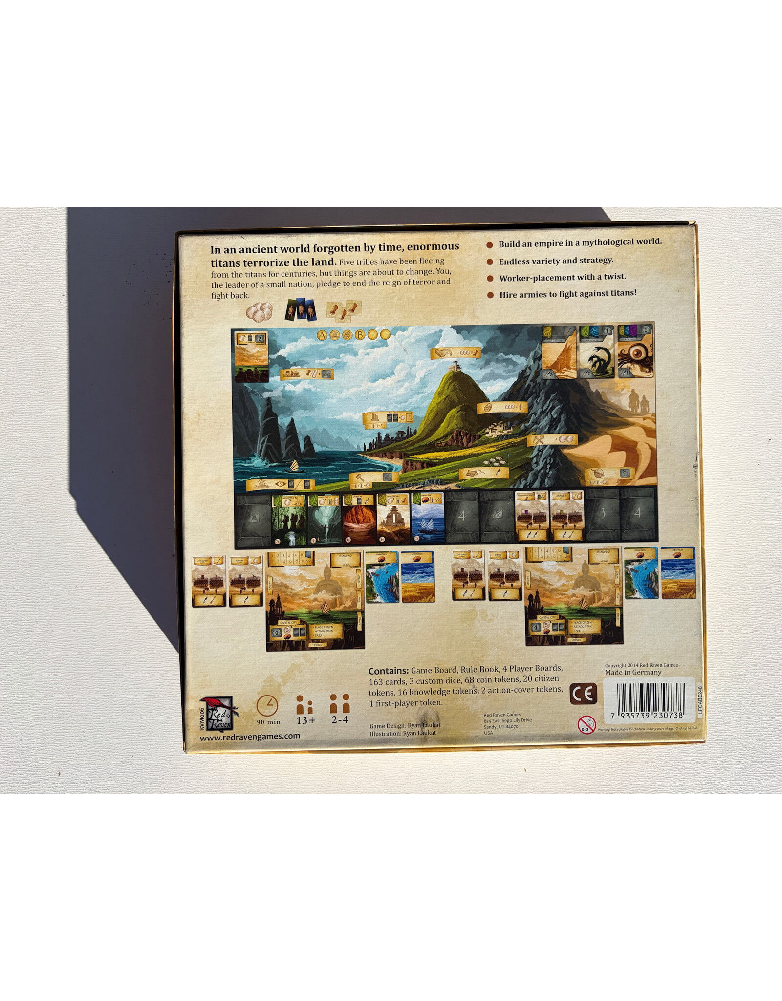 Red Raven Games The Ancient World (USED) with Sleeves