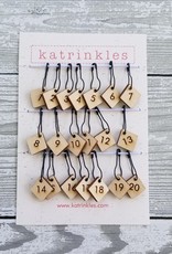 Katrinkles Numbers 1-20 for Counting Stitch Markers
