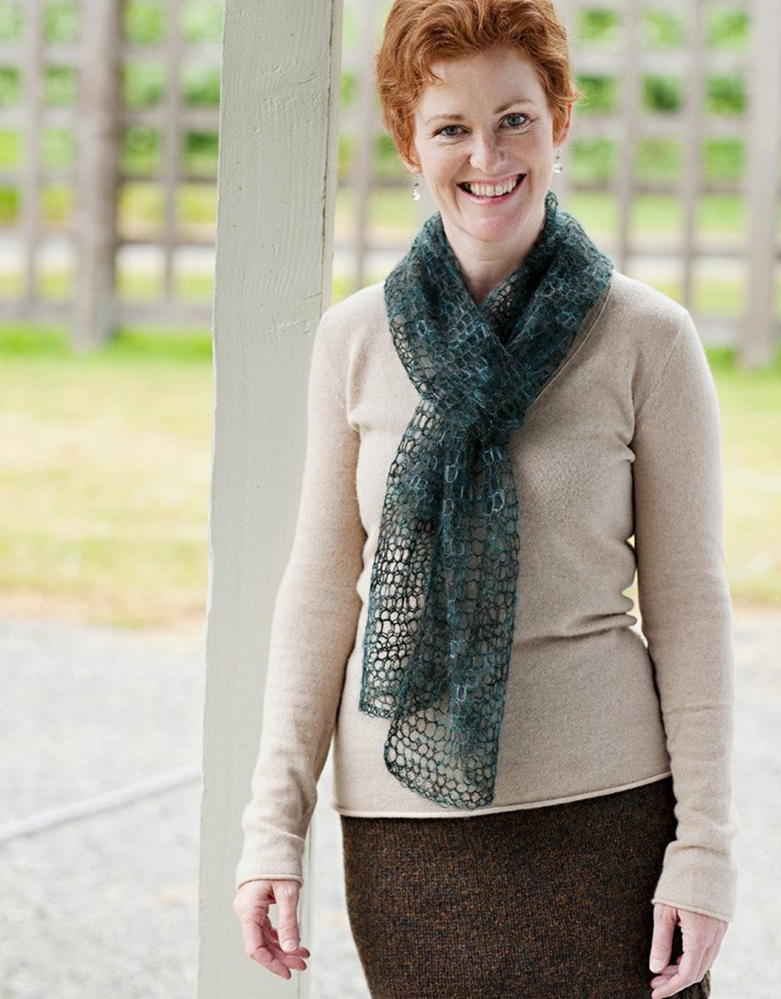Churchmouse Yarns Kelly's Frothy Crocheted Scarf & Wrap Pattern fibre