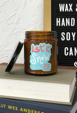 Wax & Wool Candle: Let it Snow exclusive scent