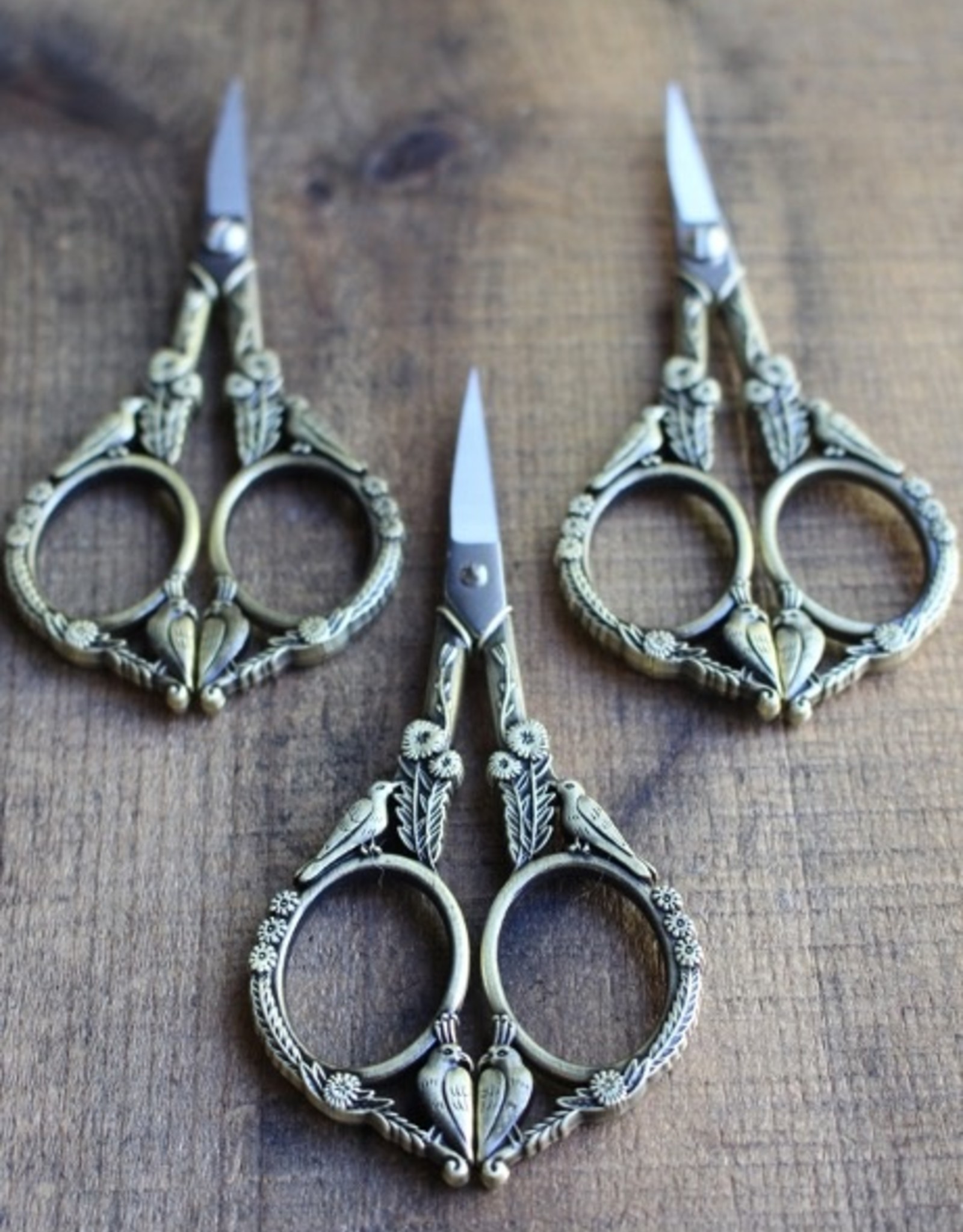 NNK Feathered Friends Scissors - Antique Gold