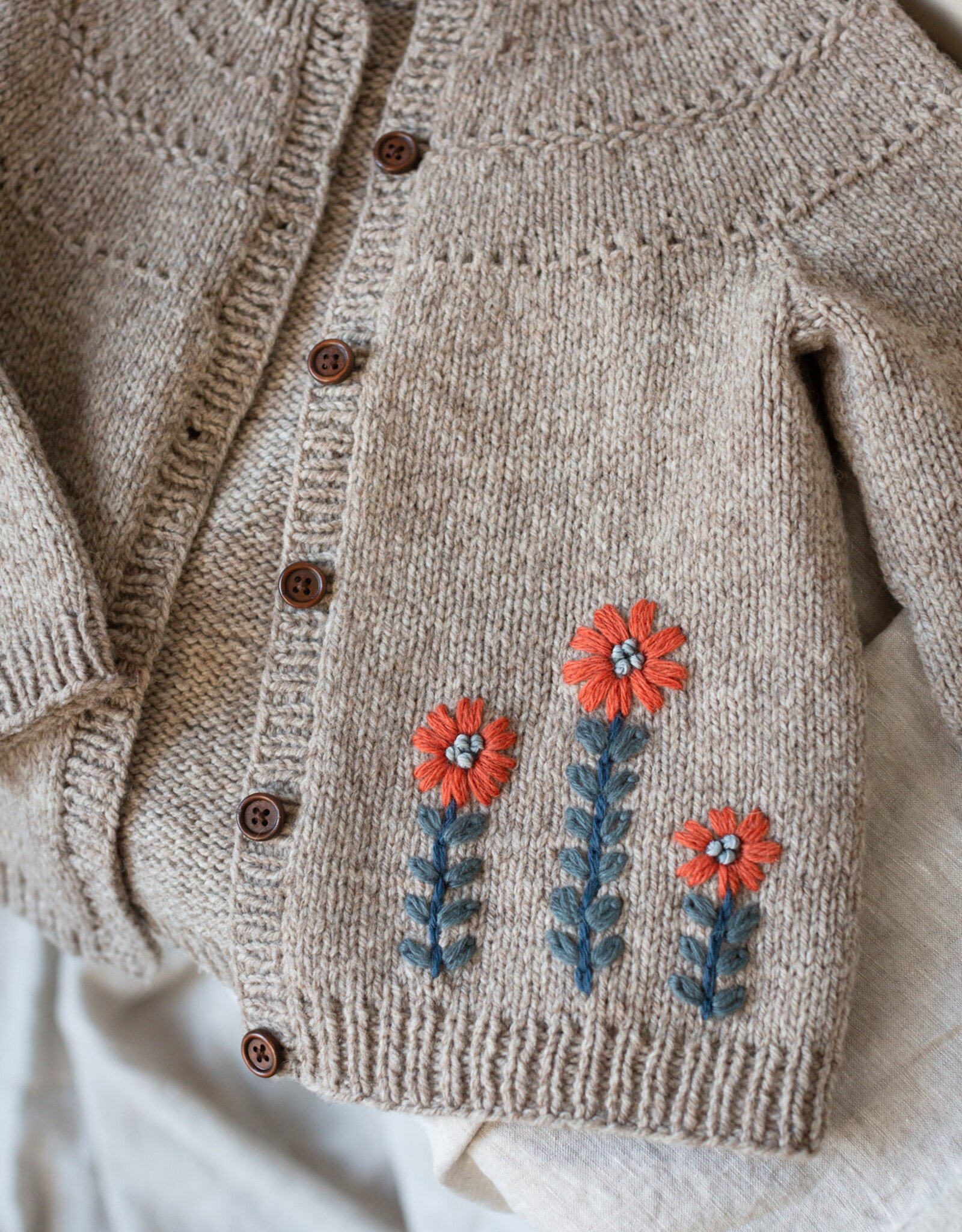 Laine Embroidery on Knits