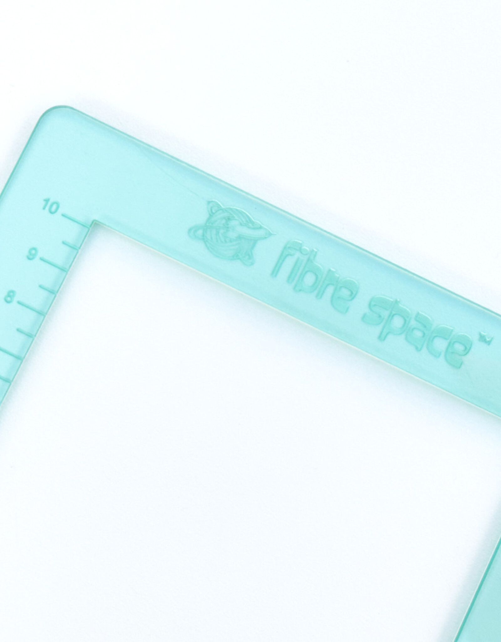 Katrinkles fibre space Swatch Ruler 4 Inch Square Teal