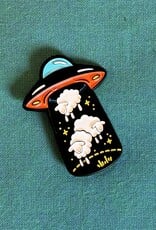 Shelli.can fibre space x Shelli Can We Come In Fleece Enamel Pin