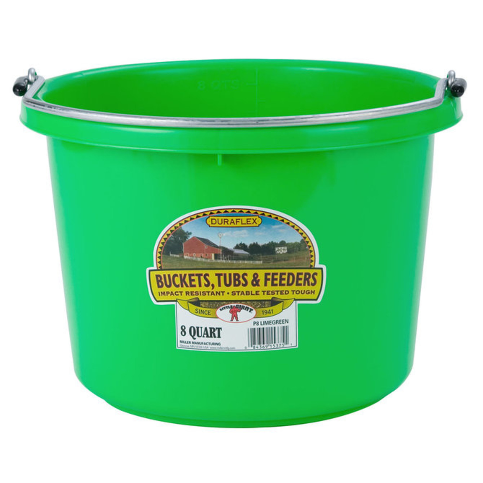 Plastic Bucket 8 qt Lime