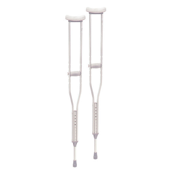 Drive Medical Drive Medical Walking Crutches with Underarm Pad and Handgrip, Youth, 1 Pair, 10401-1