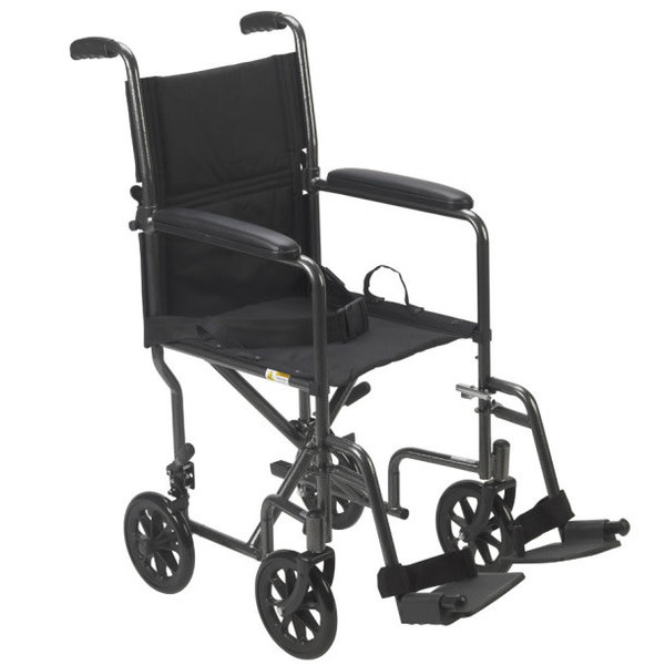 Drive Medical Trans Chair Econ 17in Slv Vein-TR37E-SV