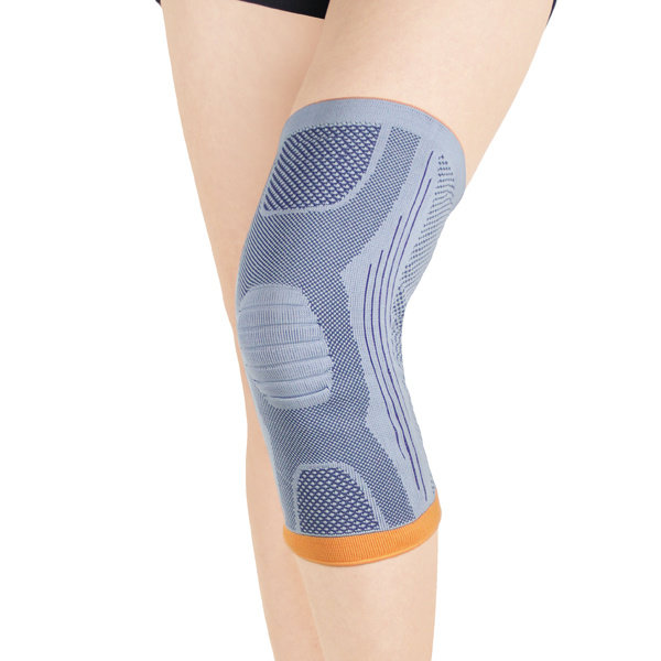 OrthoActive Elastic Knee Sleeve W/Spiral Stays - Grey/Orange XXL - R5530XXL