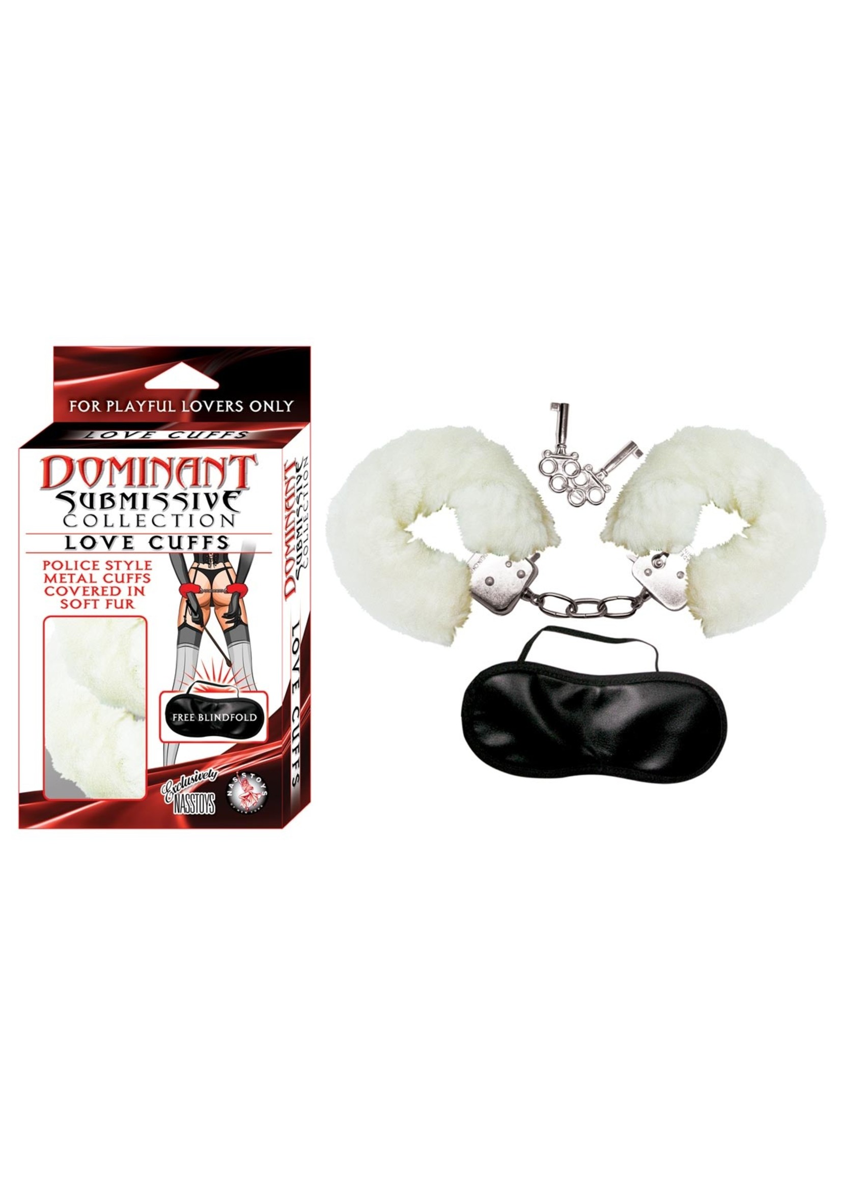 Nasstoys Dominant Submissive Love Cuffs White