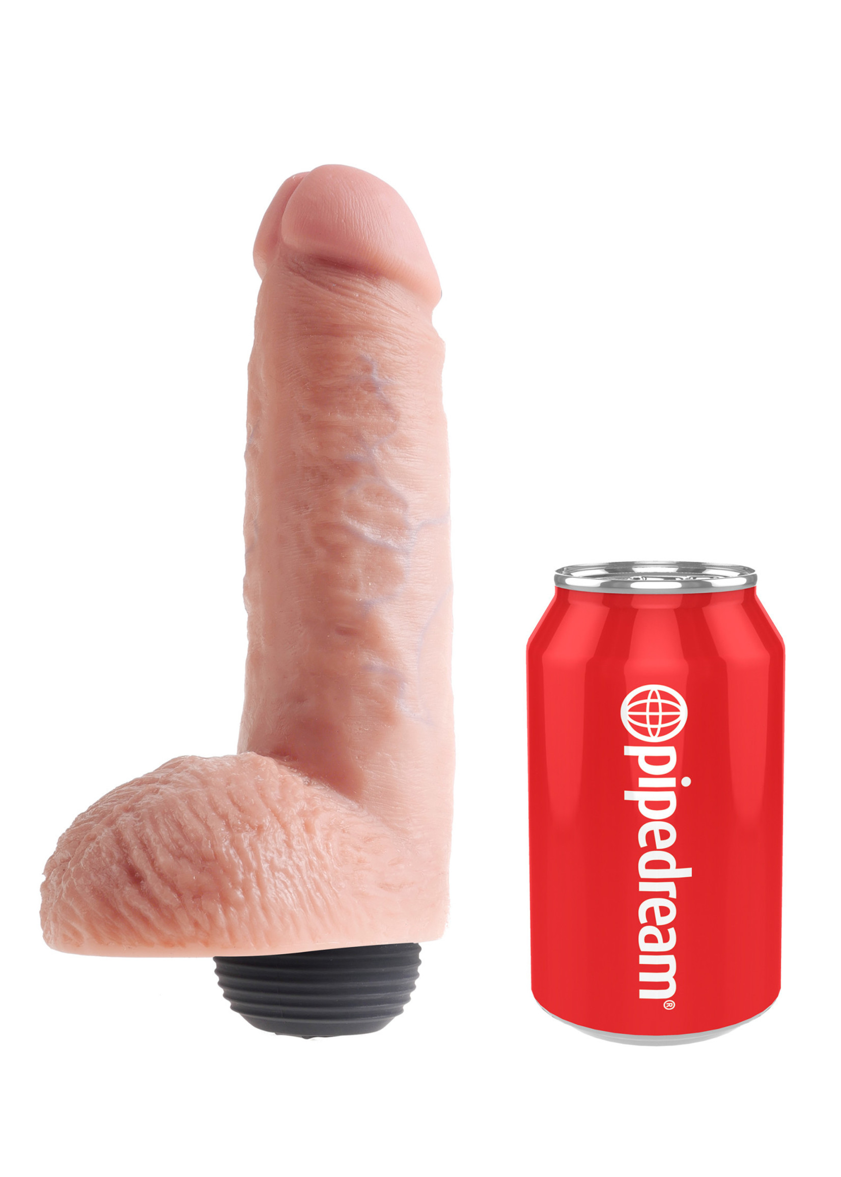 Pipedream Products, Inc. King Cock Squirting Dildo With Balls Dildo Waterproof Flesh 8 Inches
