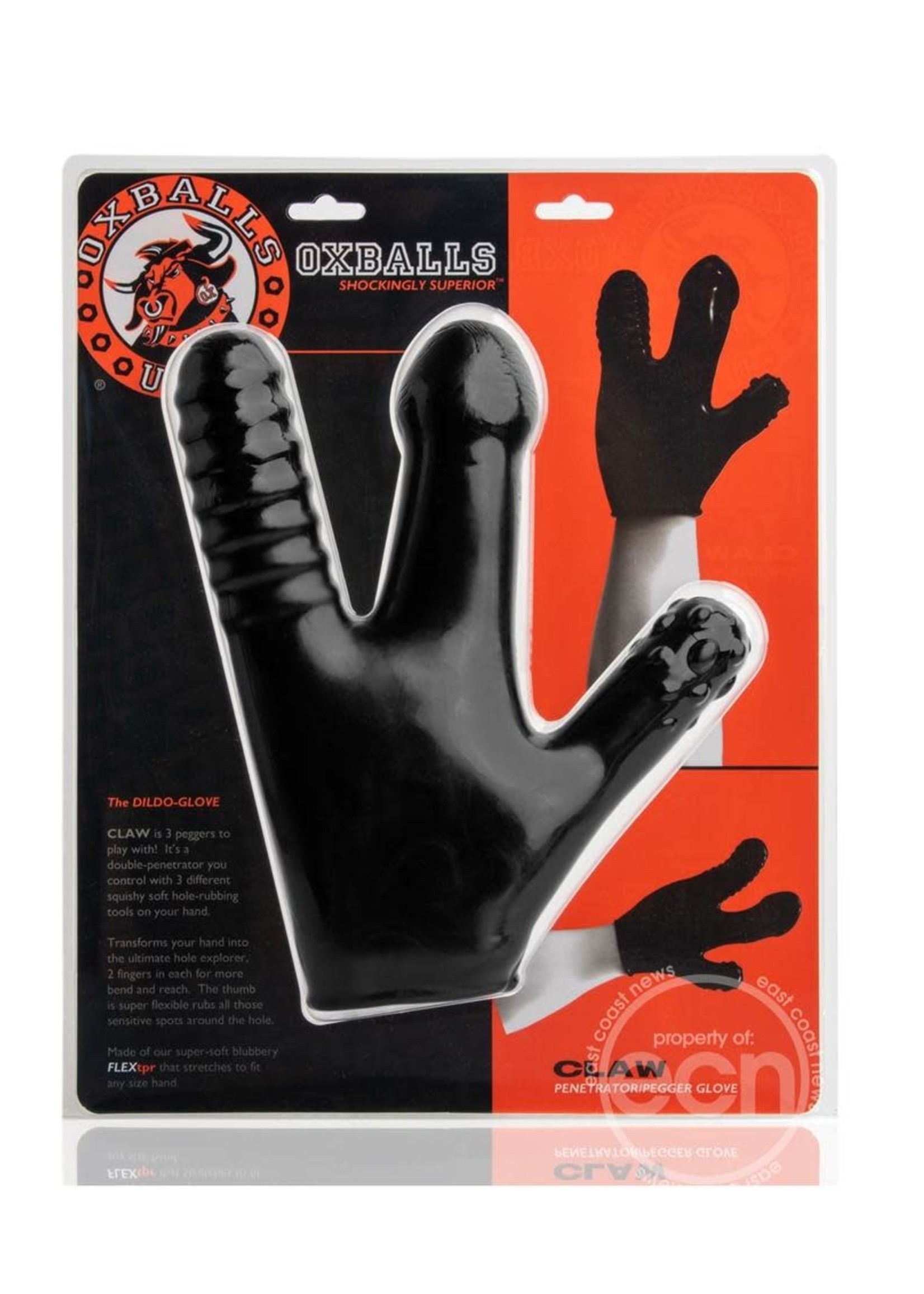 OX Balls Oxballs Claw Penetrator And Pegger Glove - Black