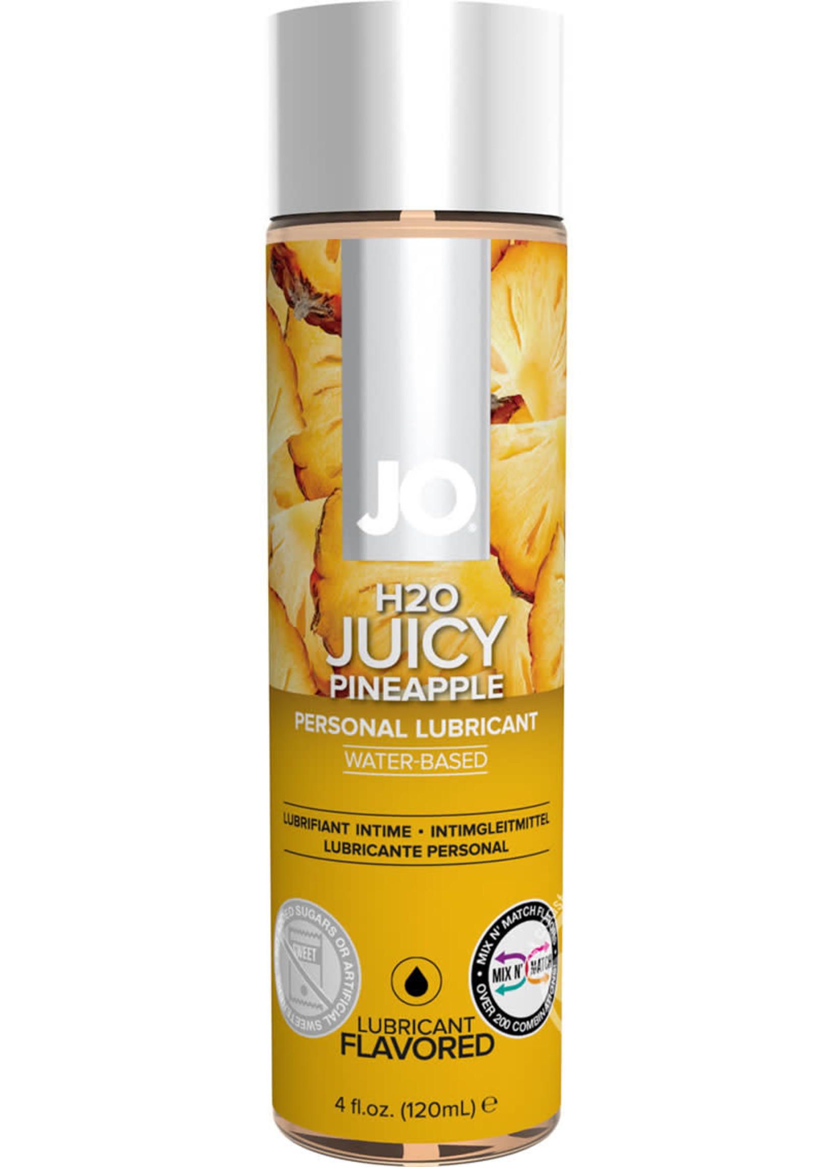 System JO Jo H2O Flavored Water Based Lubricant Juicy Pineapple 4 Ounce