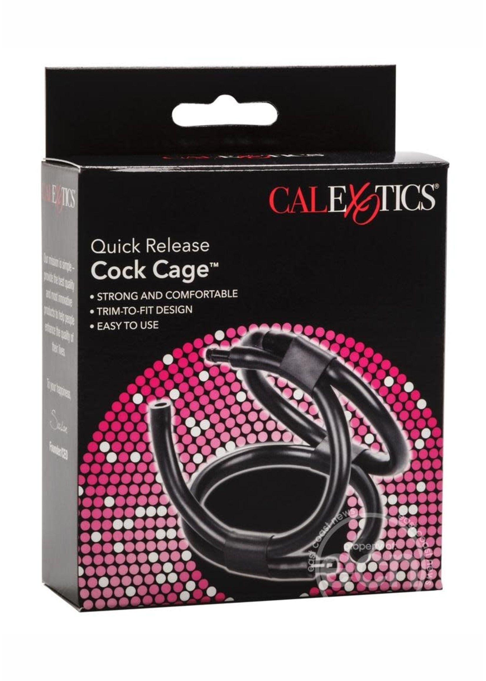 CalExotics Quick Release Cock Cage The Triple Helix Enhancer Sized To Fit Black