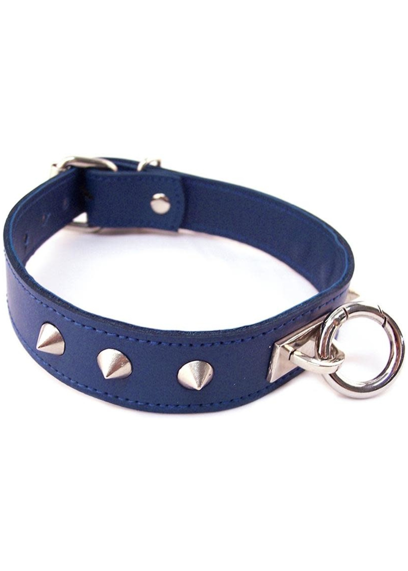 Rouge Garments Rouge O Ring Studded Adjustable Leather Collar