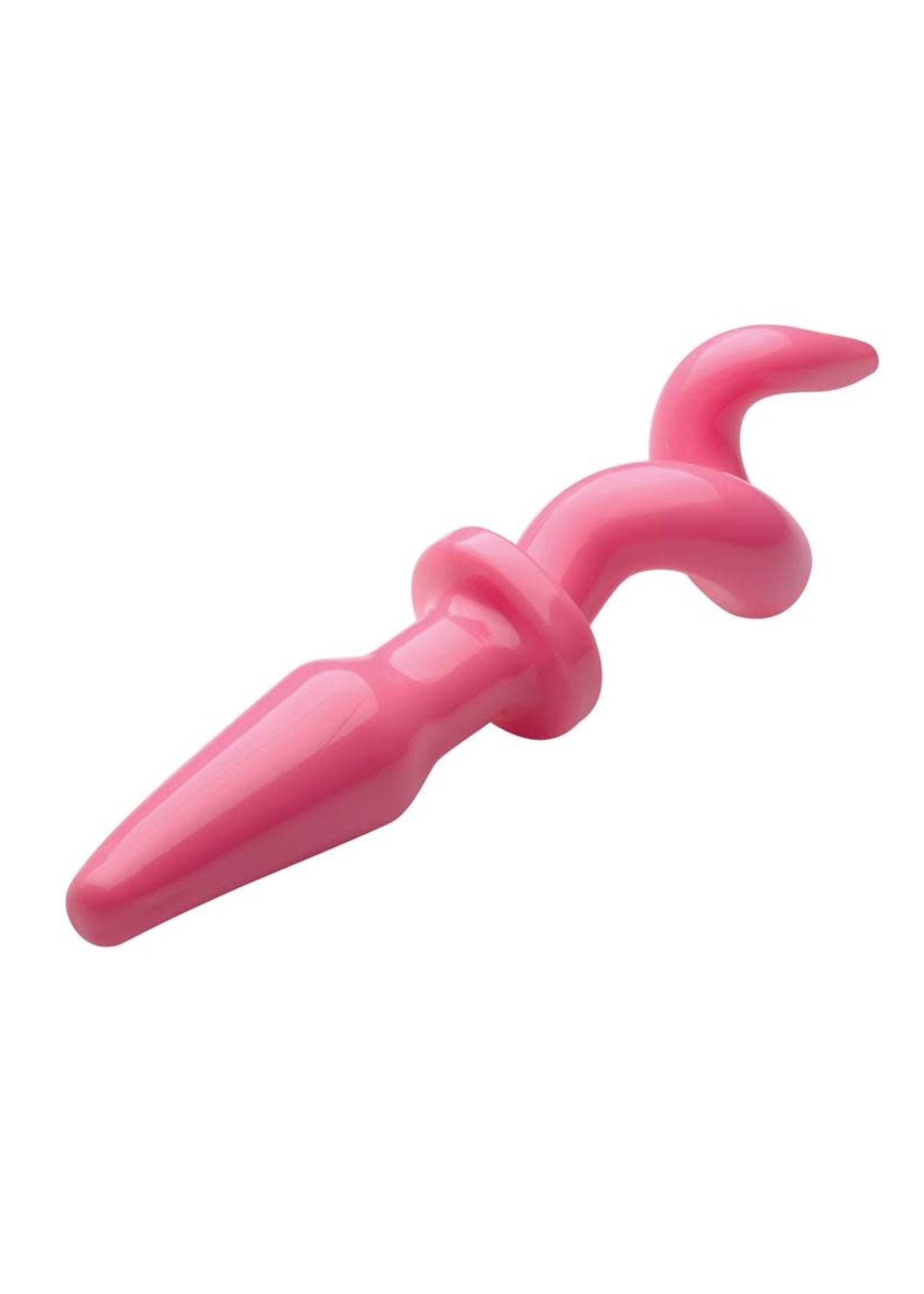 XR Brands Tailz Piggy Tail Anal Plug Pink 9 Inch