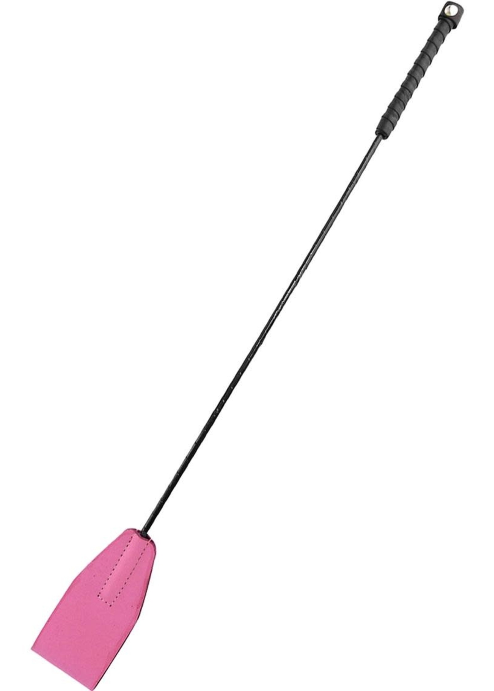 Rouge Garments Rouge Fifty Times Hotter Leather Riding Crop - Pink