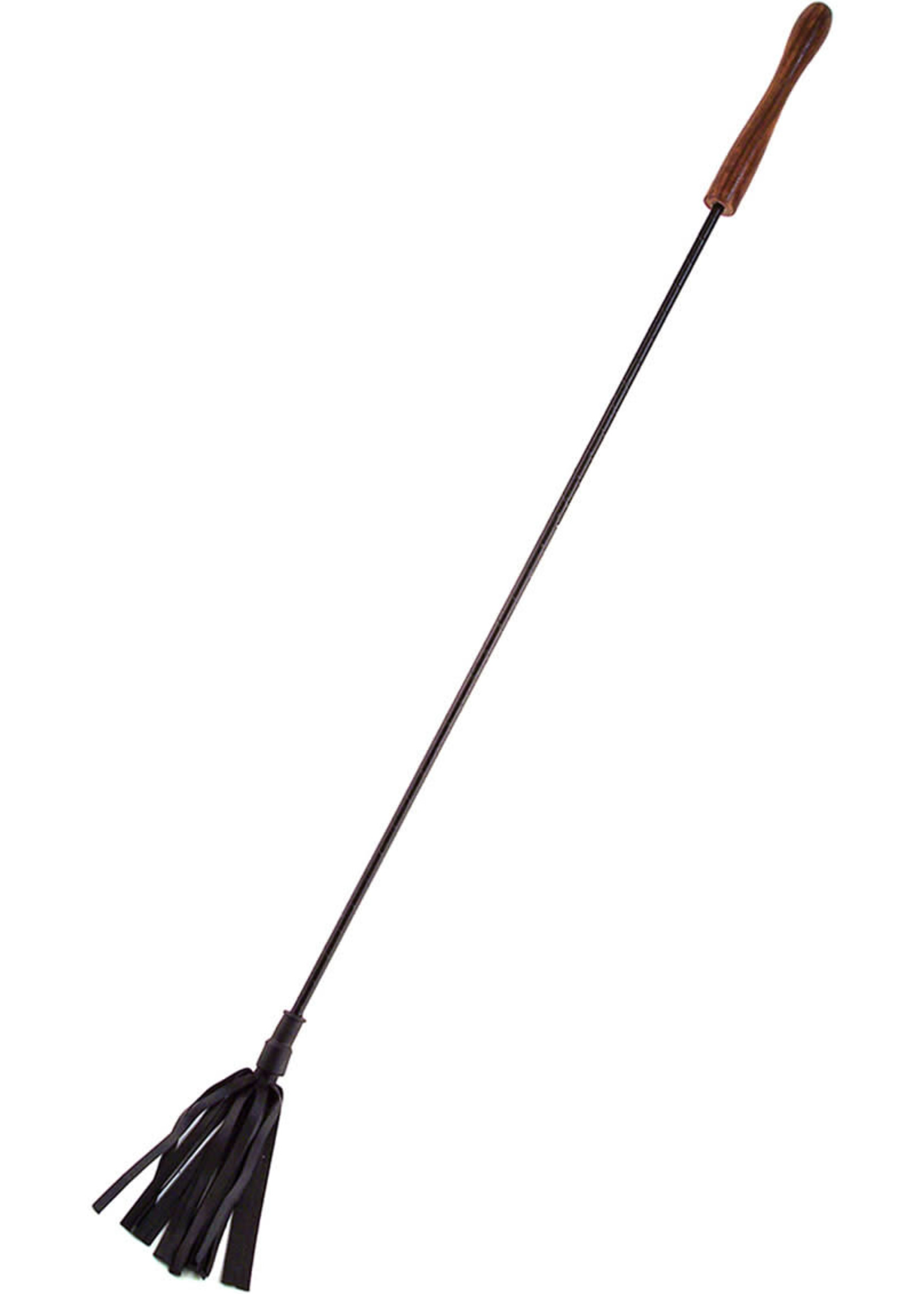 Rouge Garments Rouge Wooden Handle Leather Riding Crop