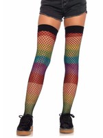 Leg Avenue Jazzy Rainbow Fishnet Thigh Highs