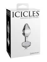 Pipedream Products, Inc. Icicles No 44 Glass Anal Plug - Clear