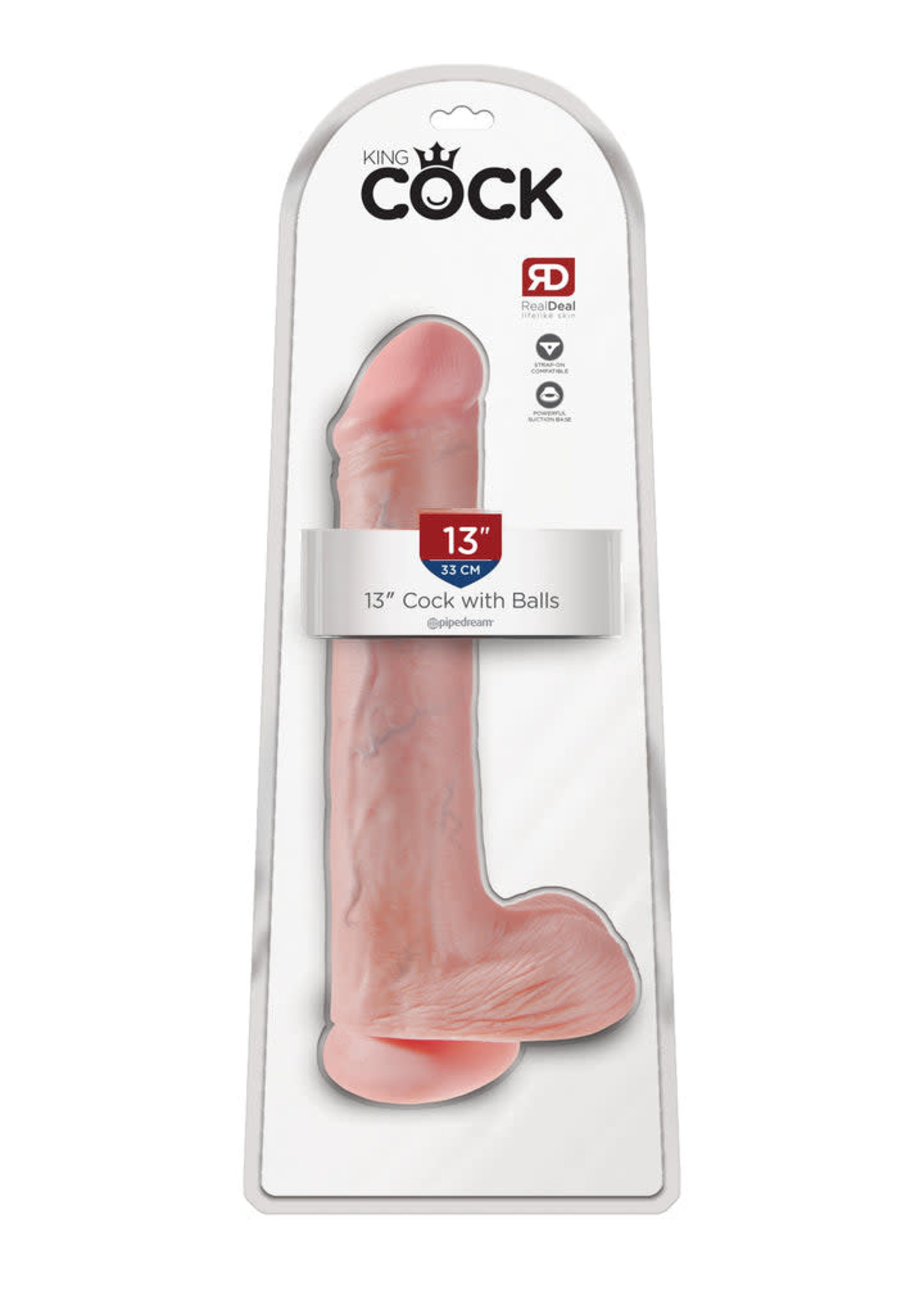 Pipedream Products, Inc. King Cock Dildo with Balls 13in