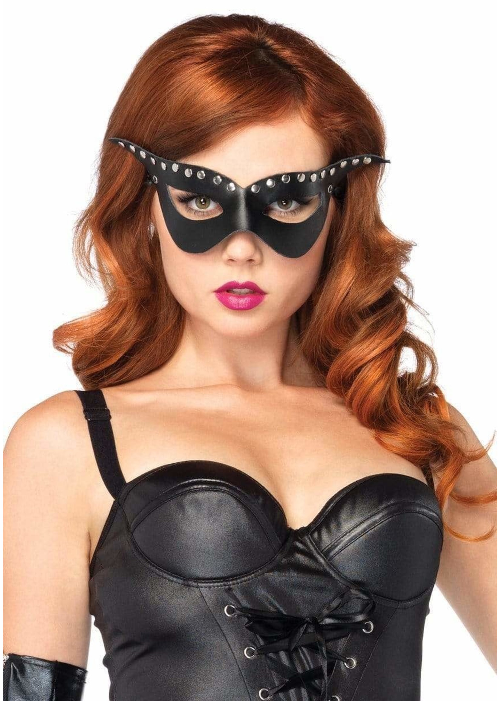 Leg Avenue Bad Girl Studded Costume Mask With Strap