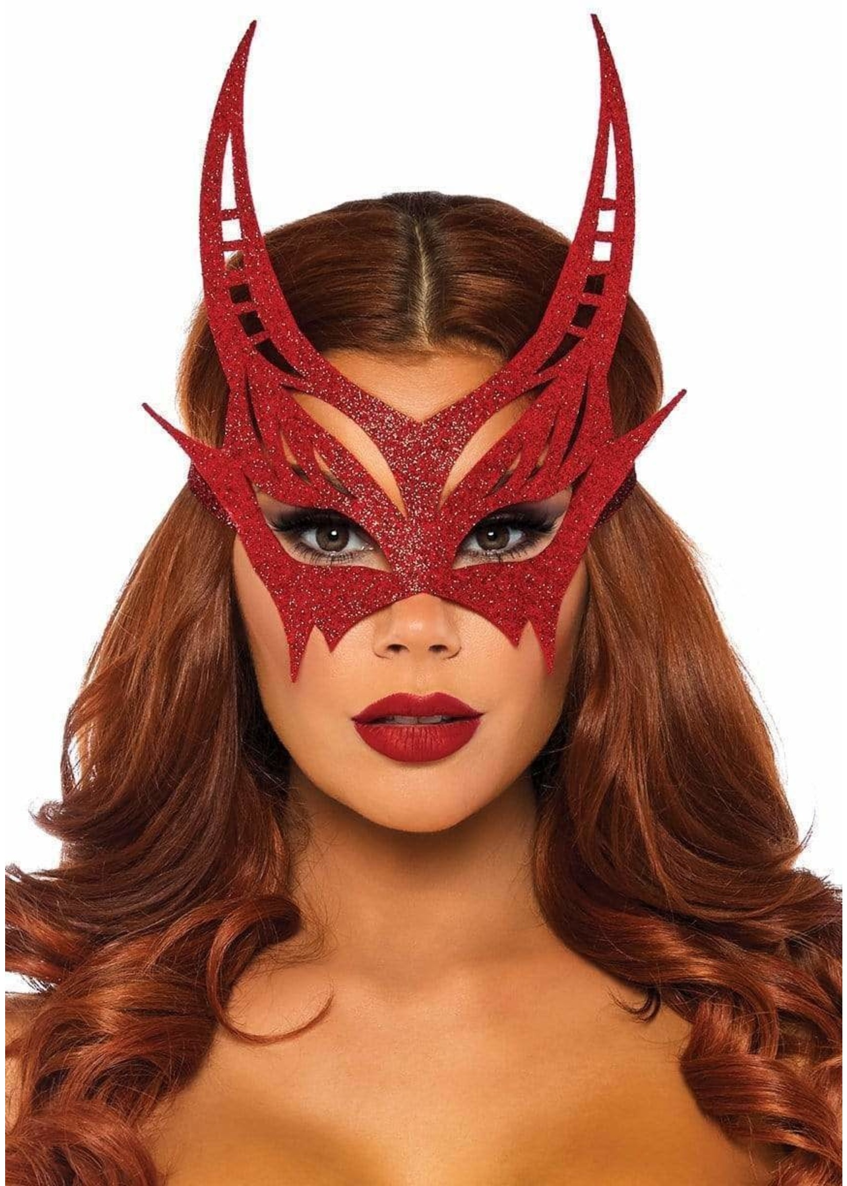 Leg Avenue Glitter Die Cut Devil Masquerade Mask