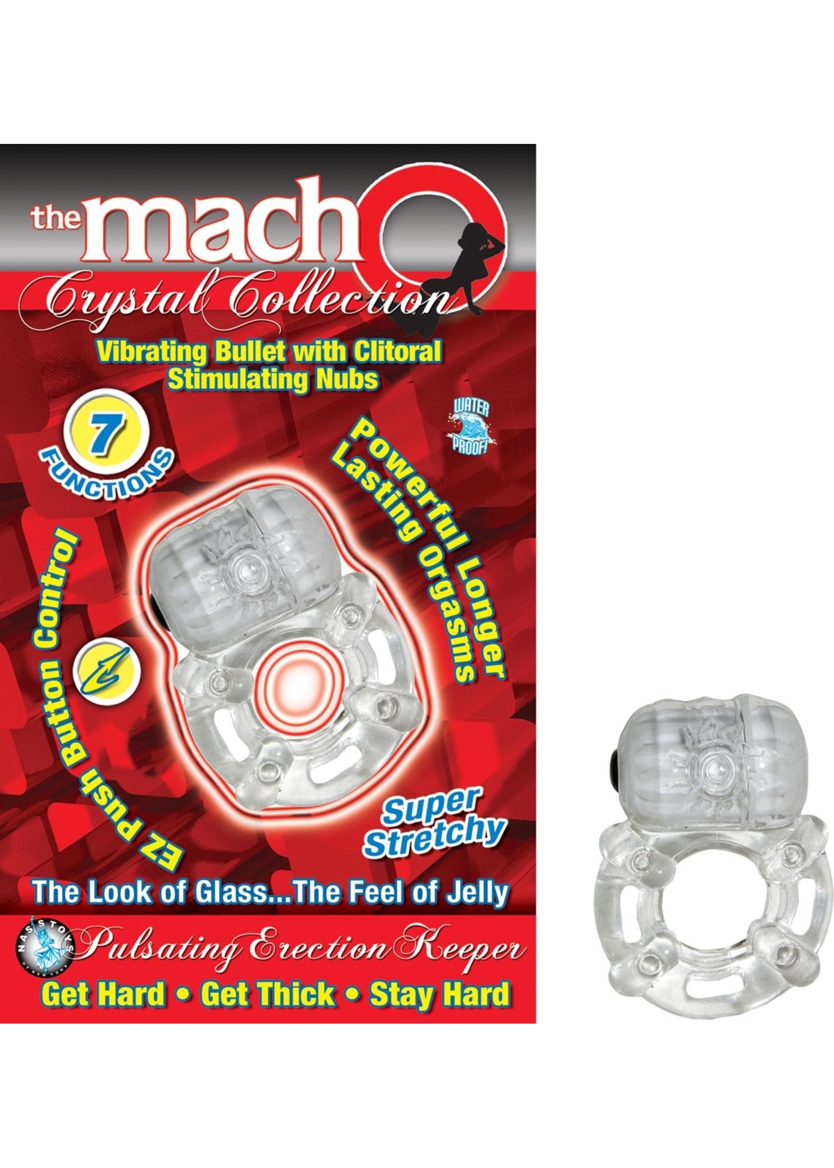 Nasstoys Macho Crystal Collection - Pulsating Erection Keeper (clear)