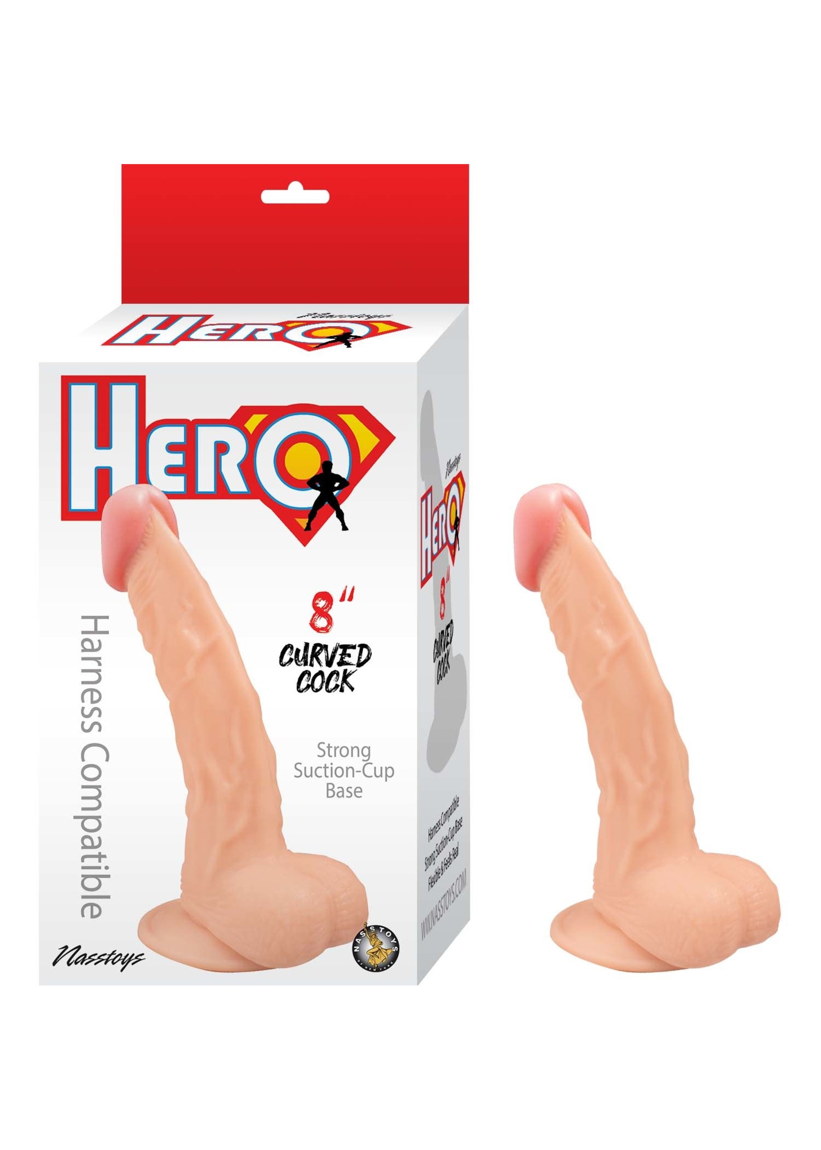 Nasstoys Hero 8″ Curved Cock