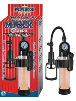 Nasstoys Maxx Gear Vibrating Vacuum Gauge Penis Pump Clear