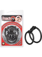 Nasstoys Macho Silicone Duo Cock And Ball Ring Black