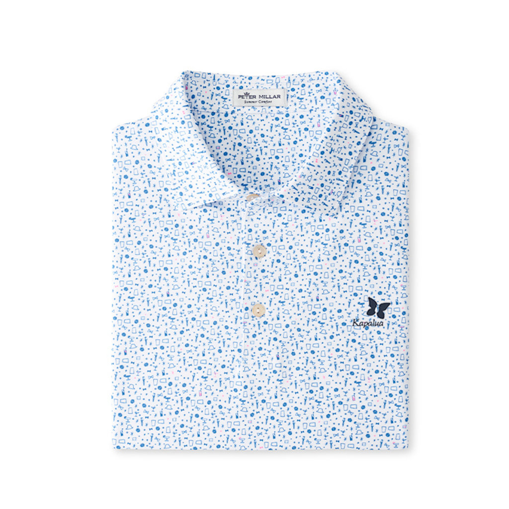 peter millar printed polo