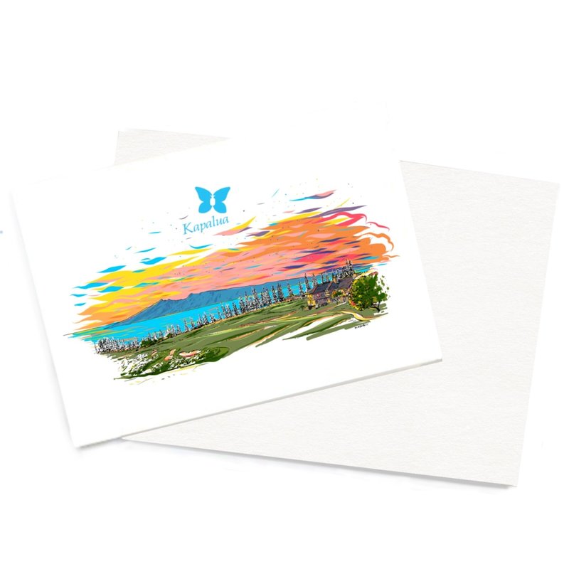 COULOIR KAPALUA  HANDMADE CARD