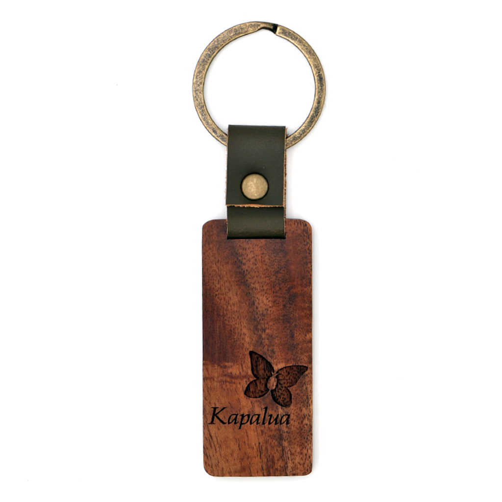 KOA WOOD RANCH KAPALUA KOA KEYCHAIN