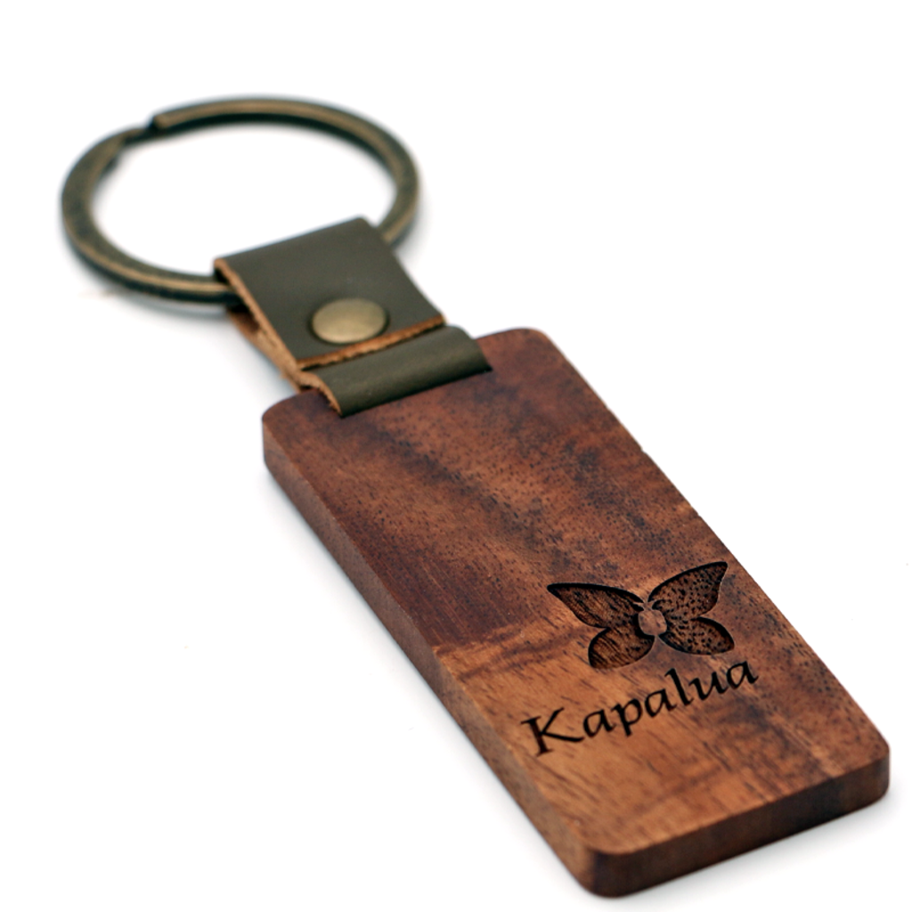 KOA WOOD RANCH KAPALUA KOA KEYCHAIN