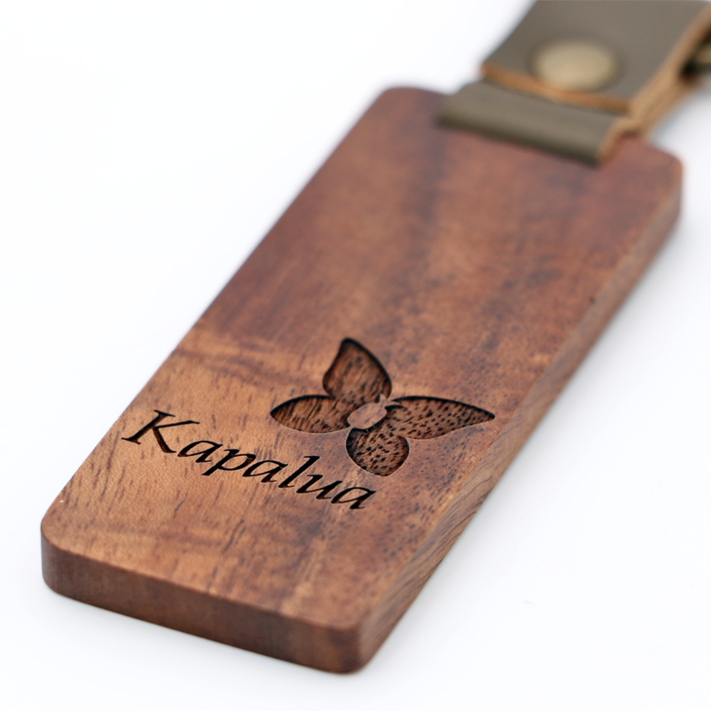 KOA WOOD RANCH KAPALUA KOA KEYCHAIN