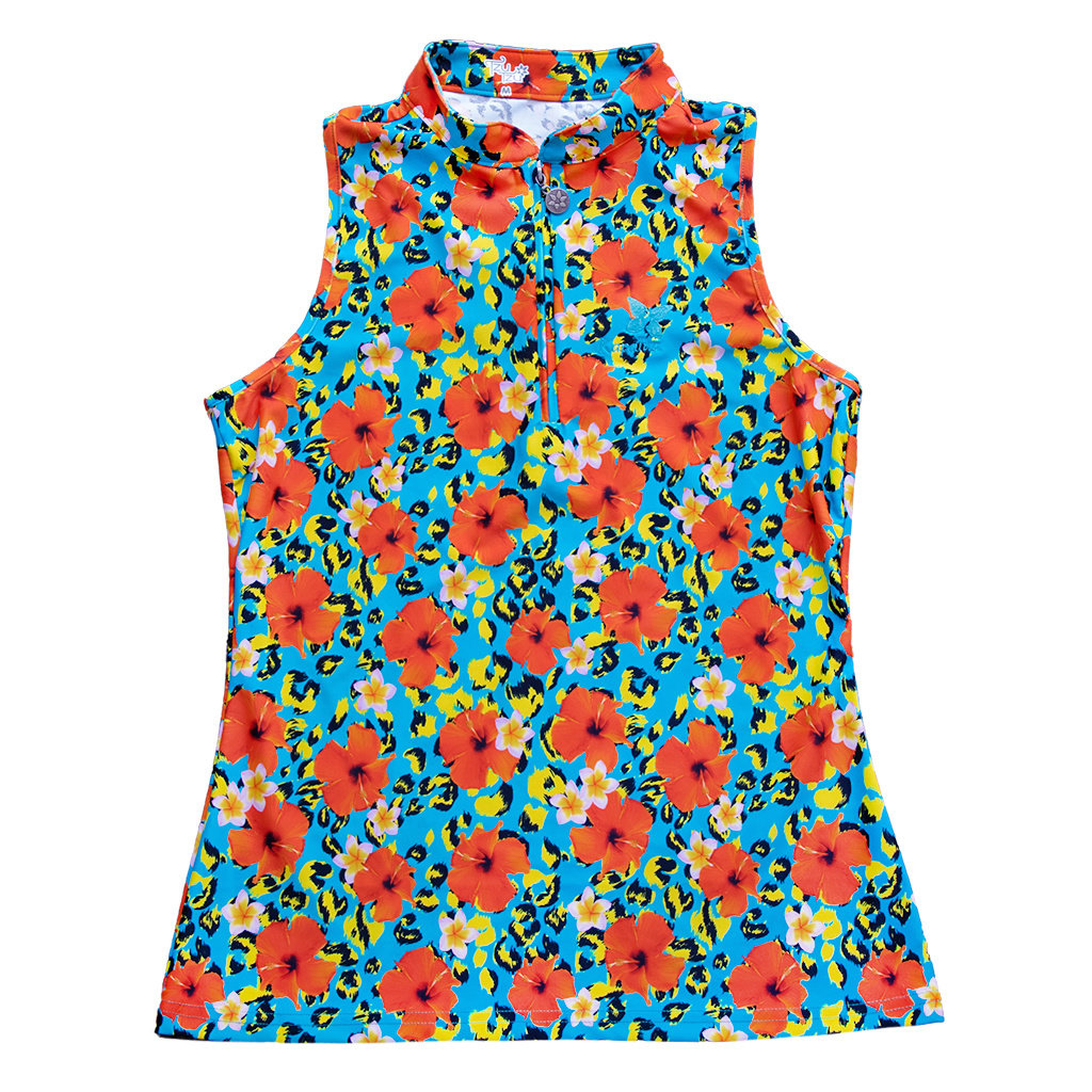 TZU TZU TZU TZU BELLA TROPICANA SLEEVELESS POLO