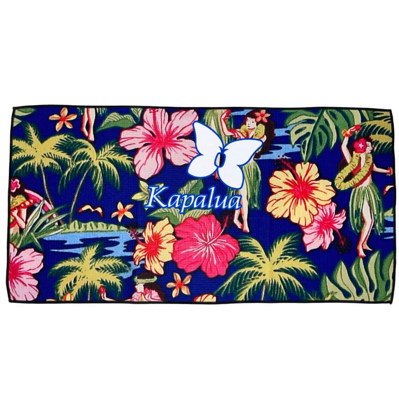 DYNAMIC BRANDS KAPALUA WAFFLE MICROFIBER TOWEL LARGE HULA