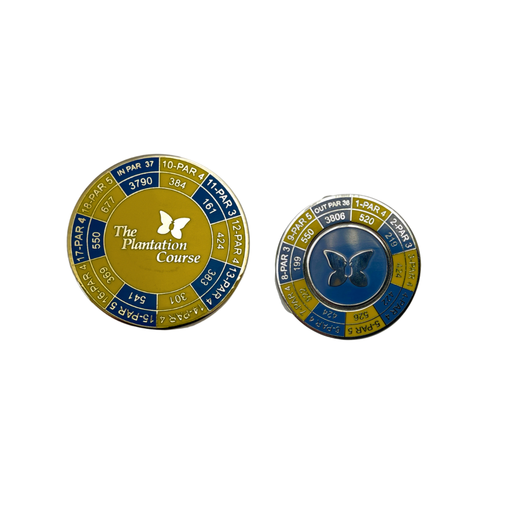 PRG DUO YARDAGE COIN - THE PLANTATION COURSE