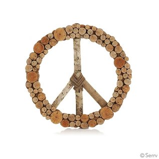 Fair Trade Peace Wreath - Takip Wood Slice