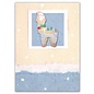 Whimsical Christmas Alpaca Pin with Card