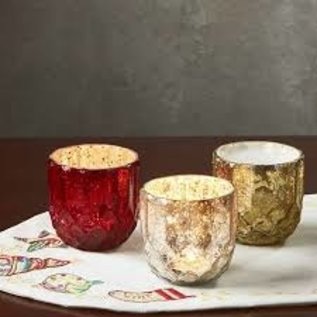 Holiday Candle Holders - Handmade Glass