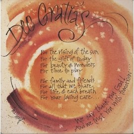 Coaster Stone Trivet - Deo Gratias