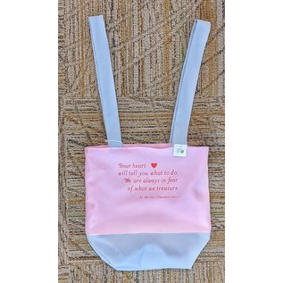 Bi-Color Lined Tote Bag with Assorted SMTG Quotes