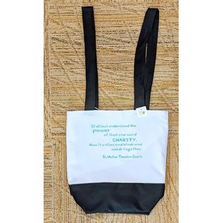 Bi-Color Lined Tote Bag with Assorted SMTG Quotes