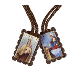 Brown Wool Scapular