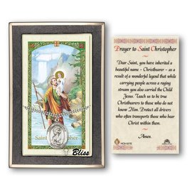 St Christopher Medal & Prayer card
