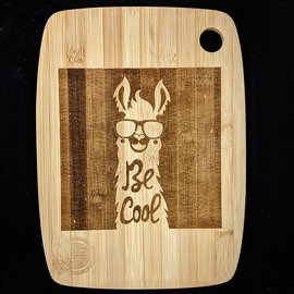 Alpaca "Be Cool" Cutting Board