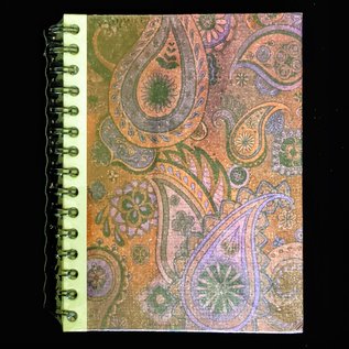 Ellie Pooh Journal - Paisley Design Red