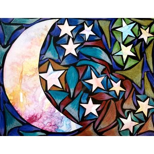 Moon and Star Notecards Designed By Sr. Joni Luna - Pack of 8